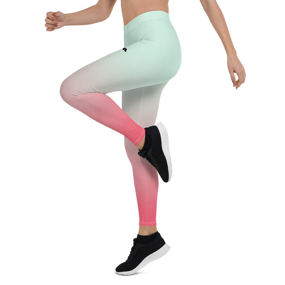 Thumbnail: Original AM Clothing Leggings - Pink/Mint Fade
