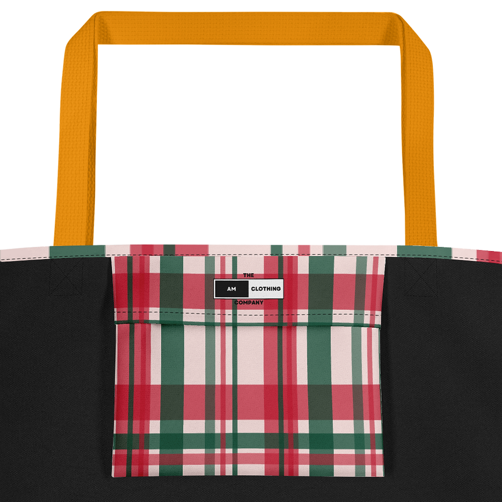 Thumbnail: AM Clothing All-Over Print Large Tote Bag