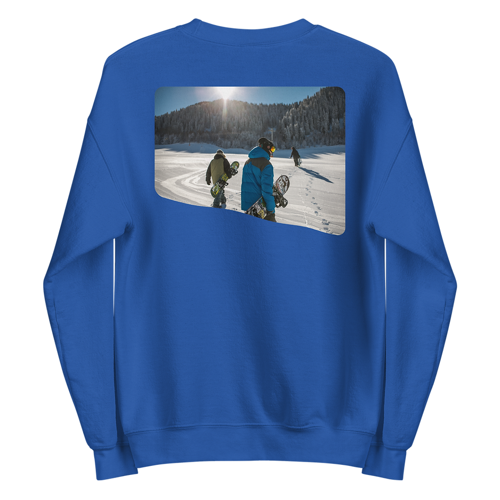 Thumbnail: AM Clothing Sport Sweatshirt with Snowboard Print