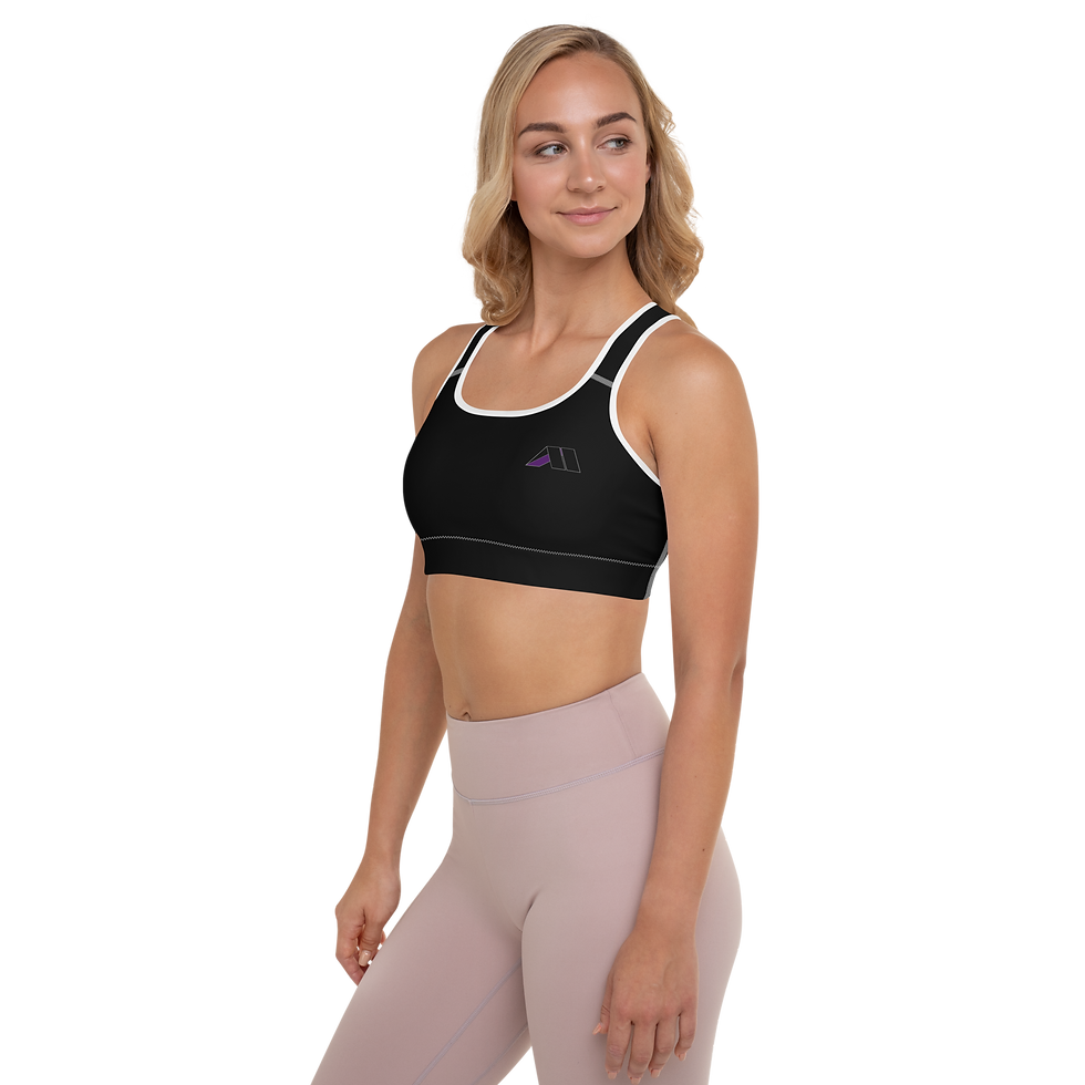 Thumbnail: AM Logo Padded Sports Bra