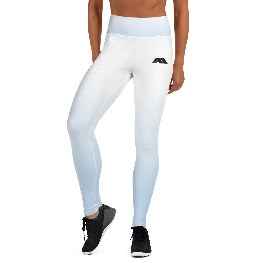Yoga Leggings - Blue/White Fade