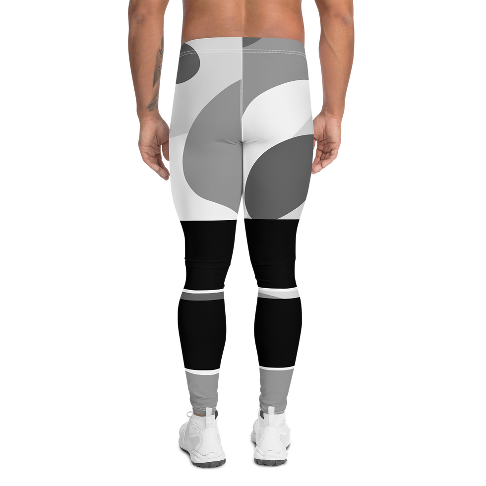 Thumbnail: Men's AM Clothing Grey Camo Black Strips Leggings