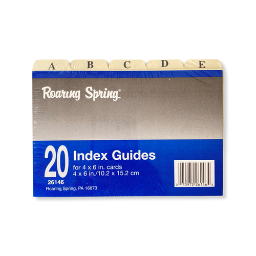 INDEX GUIDES 4X6 ROARING SPRING Office Gallery