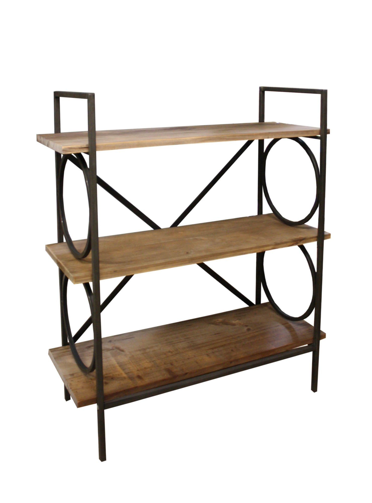 Industrial Style Free Standing Shelving Unit, 3 Shelves