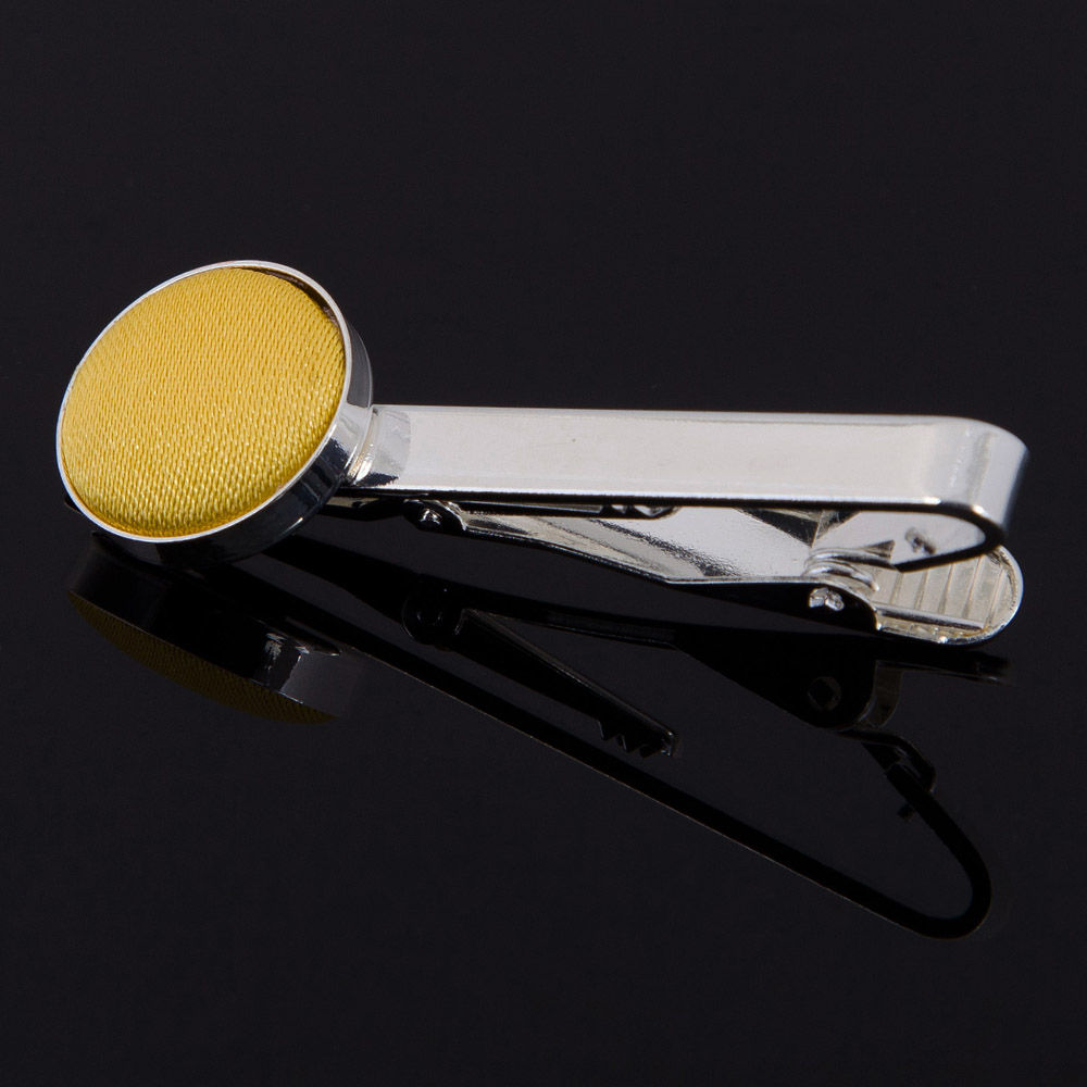 Plain Satin Tie Clip - Gold