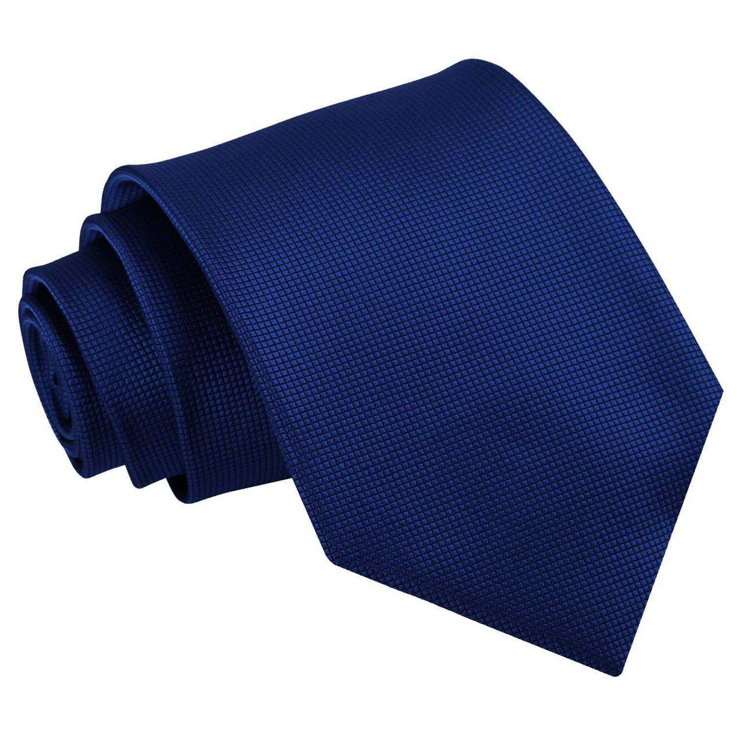 Solid Check Classic Tie - Royal Blue