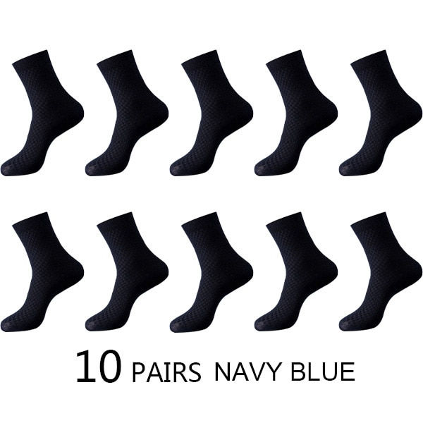Thumbnail: High Quality 10 Pairs/Lot Men Bamboo Fiber Socks