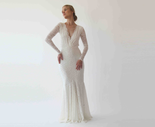 Miniatura: Wrap  Bohemian Mermaid Wedding Dress #1255