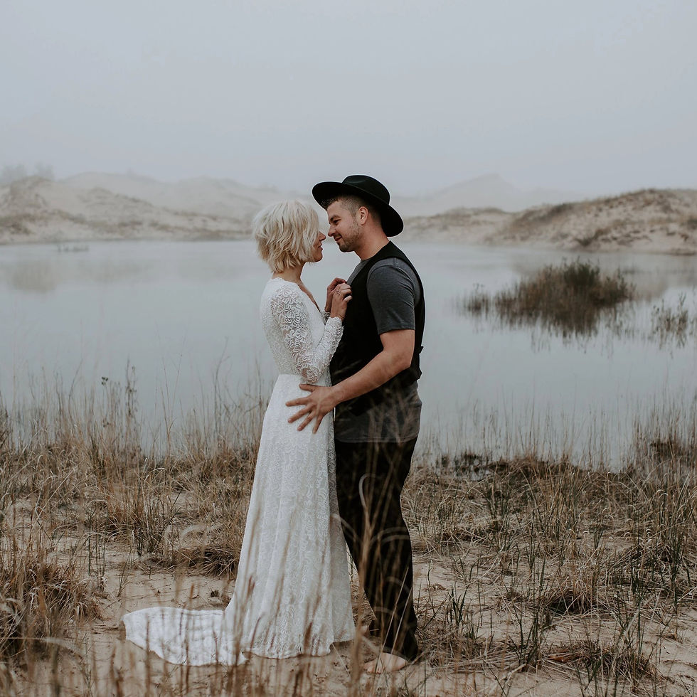 Thumbnail: Bestseller Champagne Wrap  Lace Gown With Train #1151