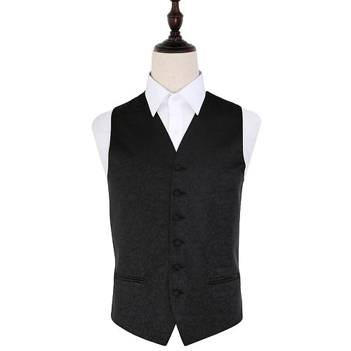 Swirl Waistcoat - Black