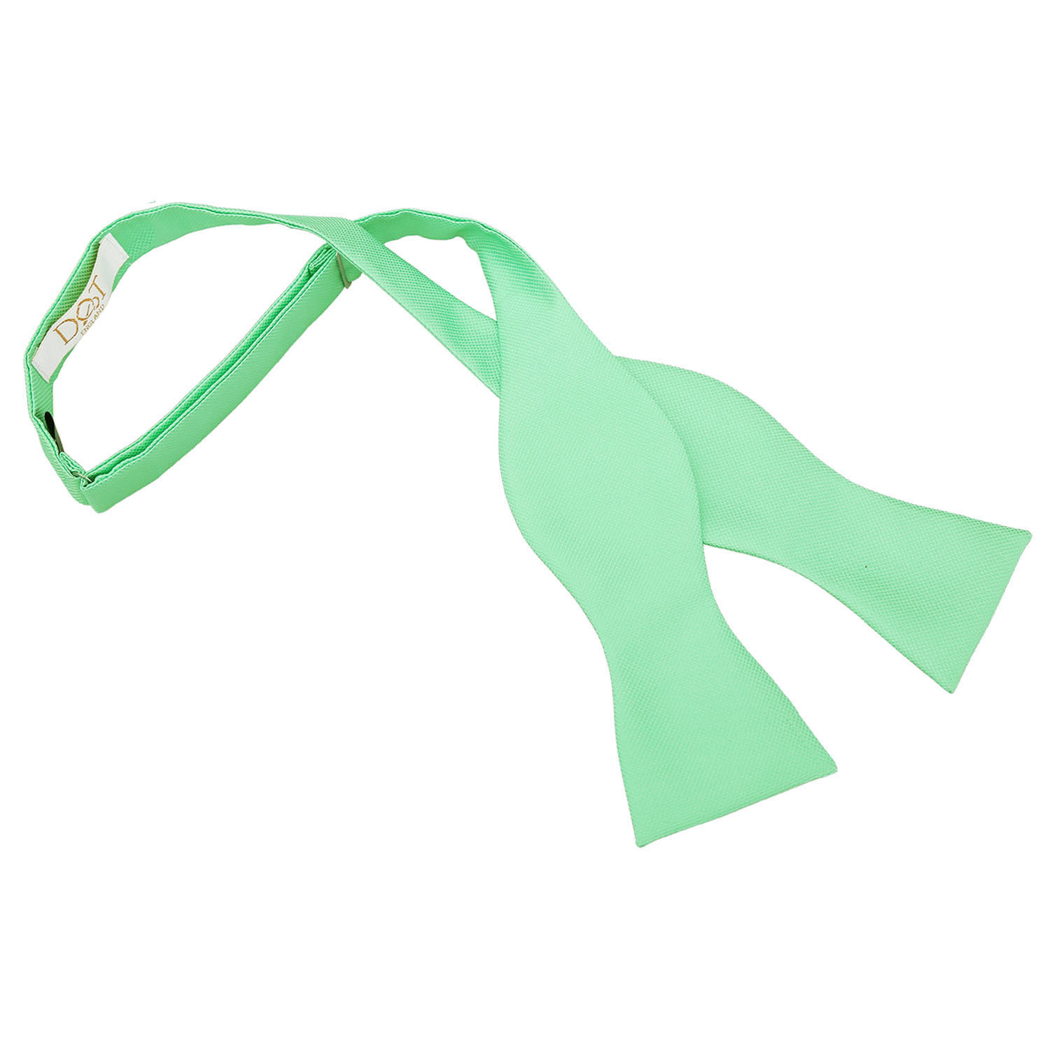 Solid Check Self-Tie Bow Tie - Mint Green