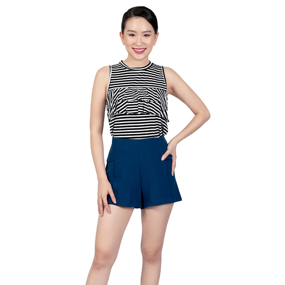 Thumbnail: Sleeveless Ruffled Top