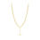 Thumbnail: 9k Yellow Gold Paper Link T-Bar Necklace