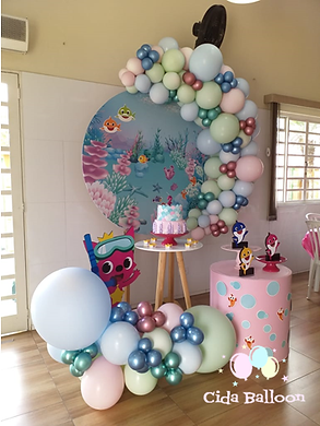 Arco de Balões Desconstruído Baby Shak