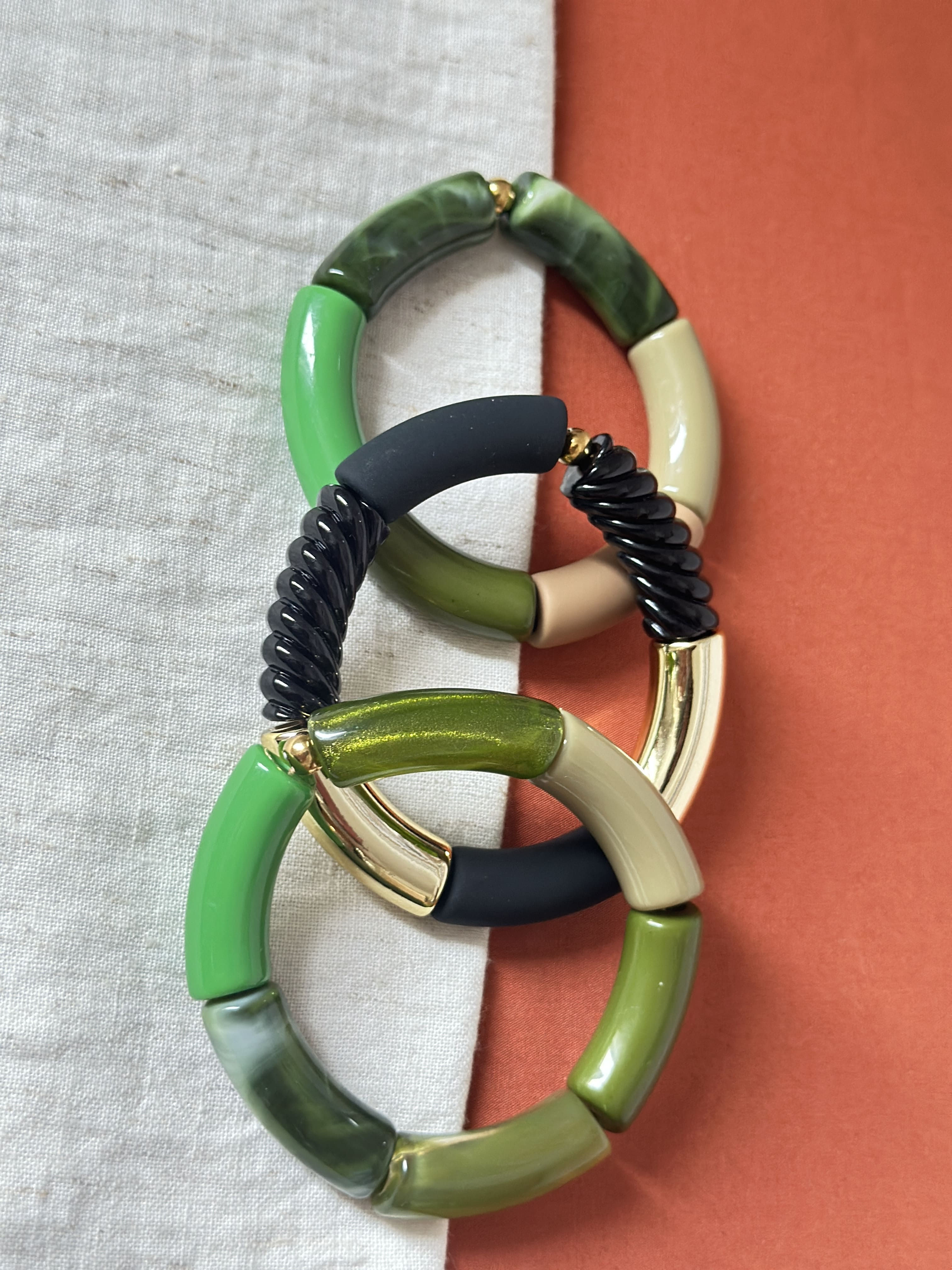 Bracelet Perla "épais" Vert