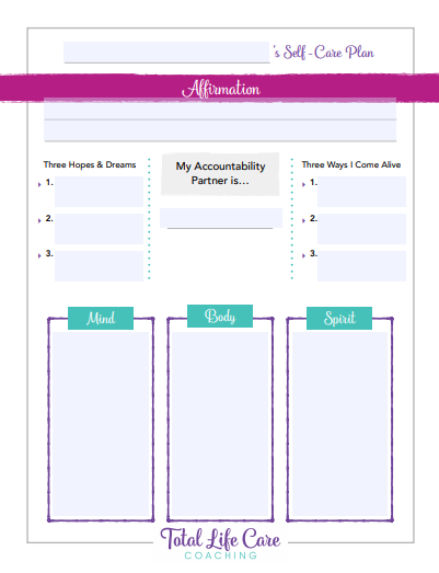 Thumbnail: Self-Care Inventory & Plan