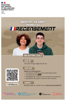 À 16 ans, pensez au recensement citoyen