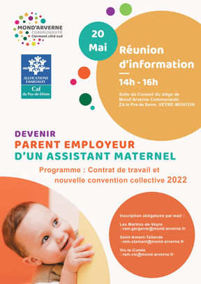 Réunion d'information des parents employeurs d'une assistante maternelle