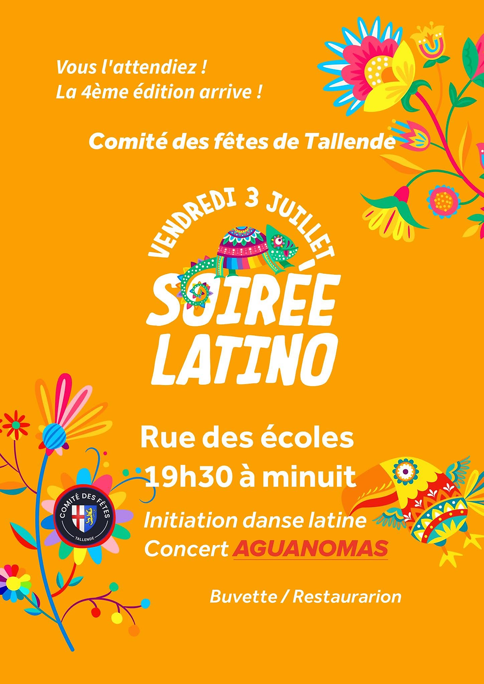 Soirée Latino le 3 juillet 2026