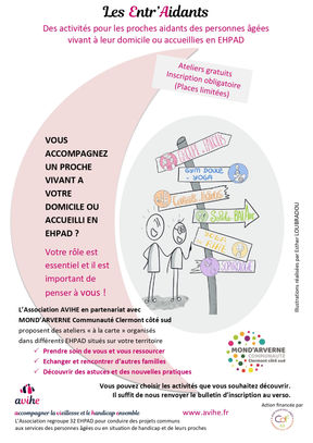 Des ateliers pour les proches aidants de personnes âgées