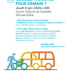 Ciné débat "Quelles mobilités pour demain?", le 4 juin 2026