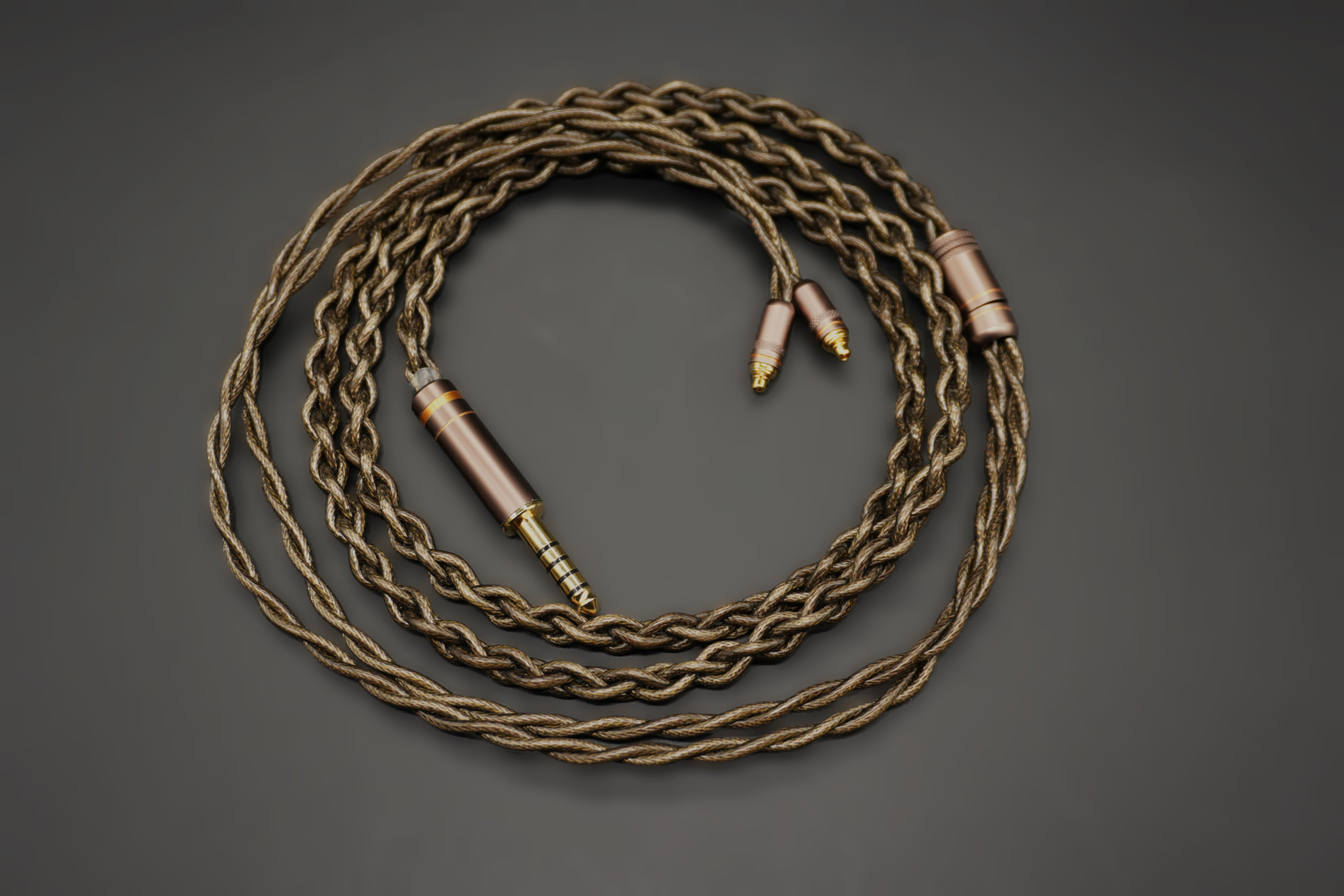 Golden brown silver/gold plated copper shielded