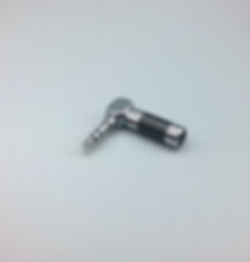 3.5mm stereo jack angled black carbon fibre