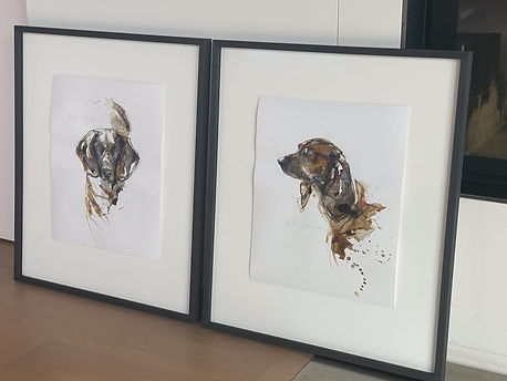 Auftragsarbeit Kunstwerk vom eigenen Tier von Sayenne Sandra Chiocchetti