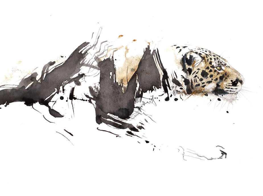 Kunstwerk Leopard von Sayenne Sandra Chiocchetti, sayenne.art