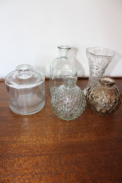 Glass bud vases