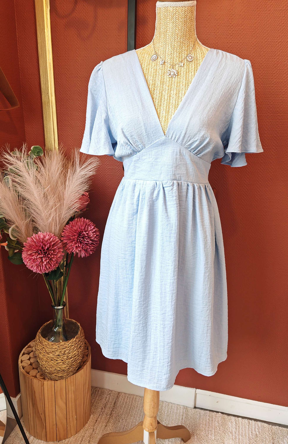 Miniature : Robe courte uni 