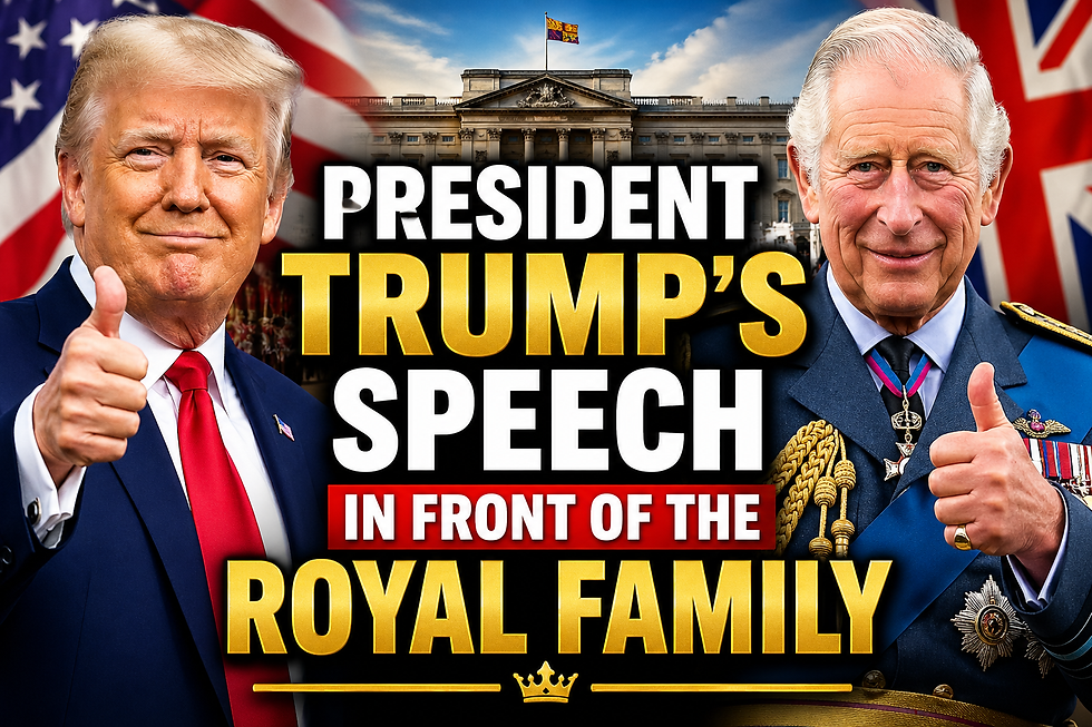 President Trump Delivers HUGE Speech in front of The Royal Family