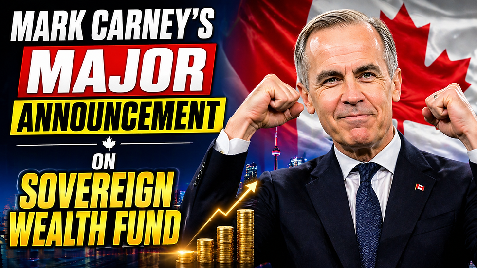 Mark Carney's Major Announcement on New Sovereign Wealth Fund