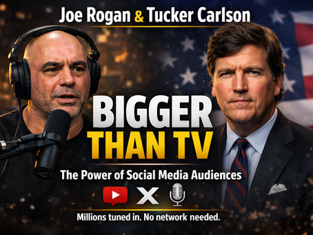 Social Media's Power: Joe Rogan & Tucker Carlson's Huge Audiences