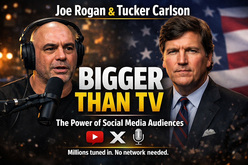 Social Media's Power: Joe Rogan & Tucker Carlson's Huge Audiences