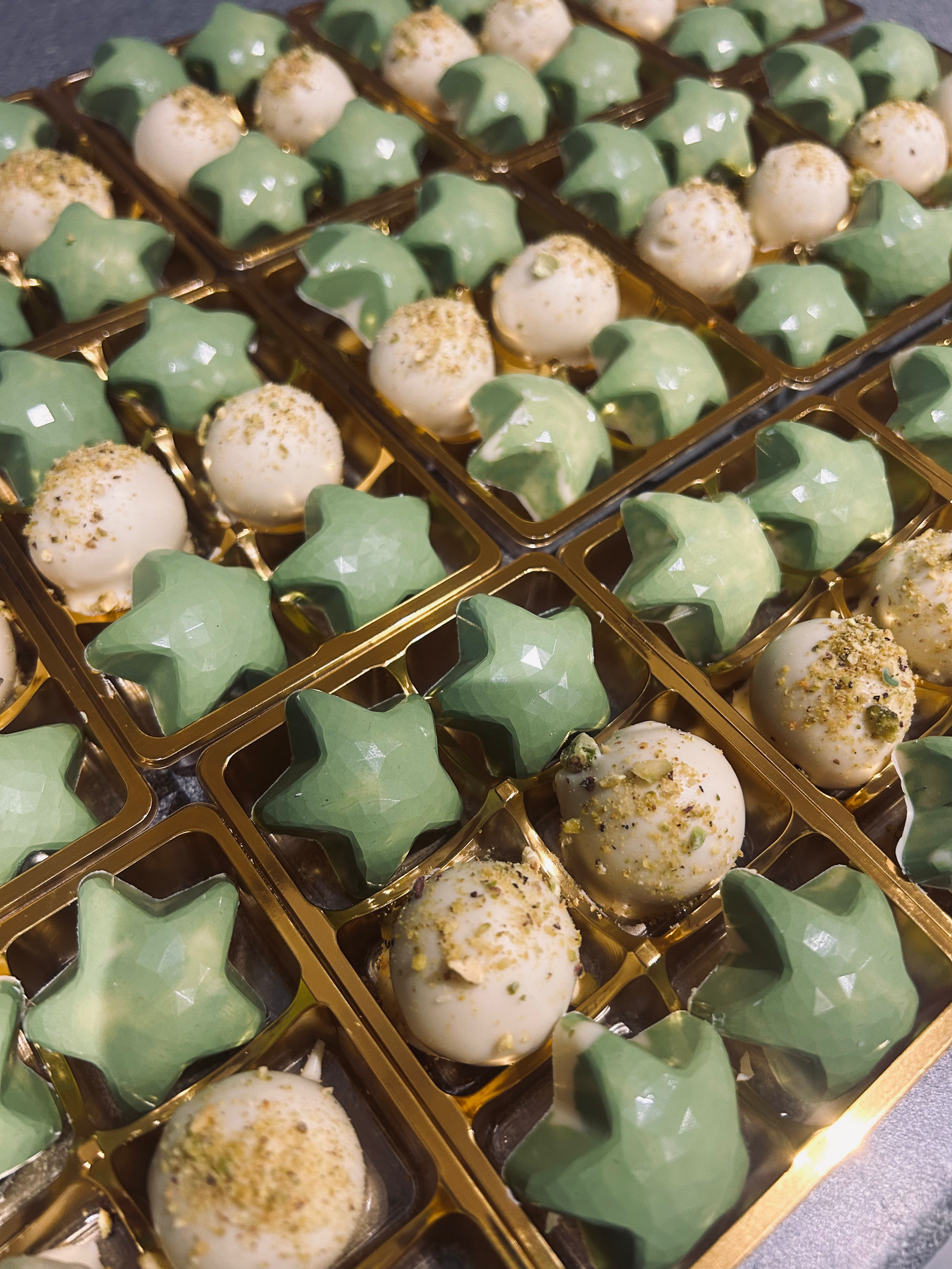 Pistachio Cream Chocolates