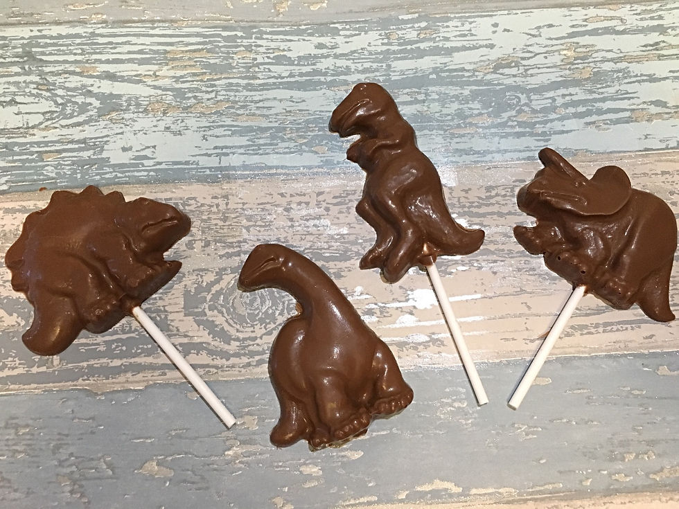 Chocolate Dinosaur Lolly