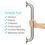 Thumbnail: Metal Grab Bar (Brushed Nickel)