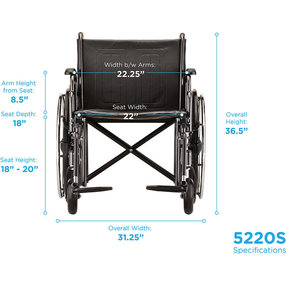 Thumbnail: Nova Hammertone 24'' Heavy Duty Wheelchair Desk Arm