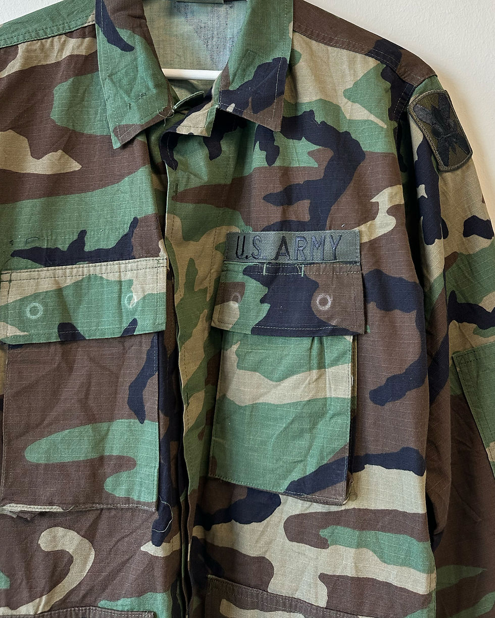 Giacca Overshirt Esercito Americano dettaglio uno