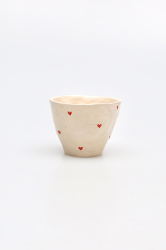 Taza expreso corazones rojos
