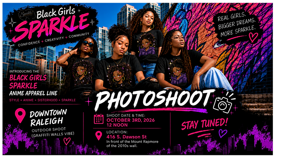 BLACK GIRLS SPARKLE PHOTOSHOOT