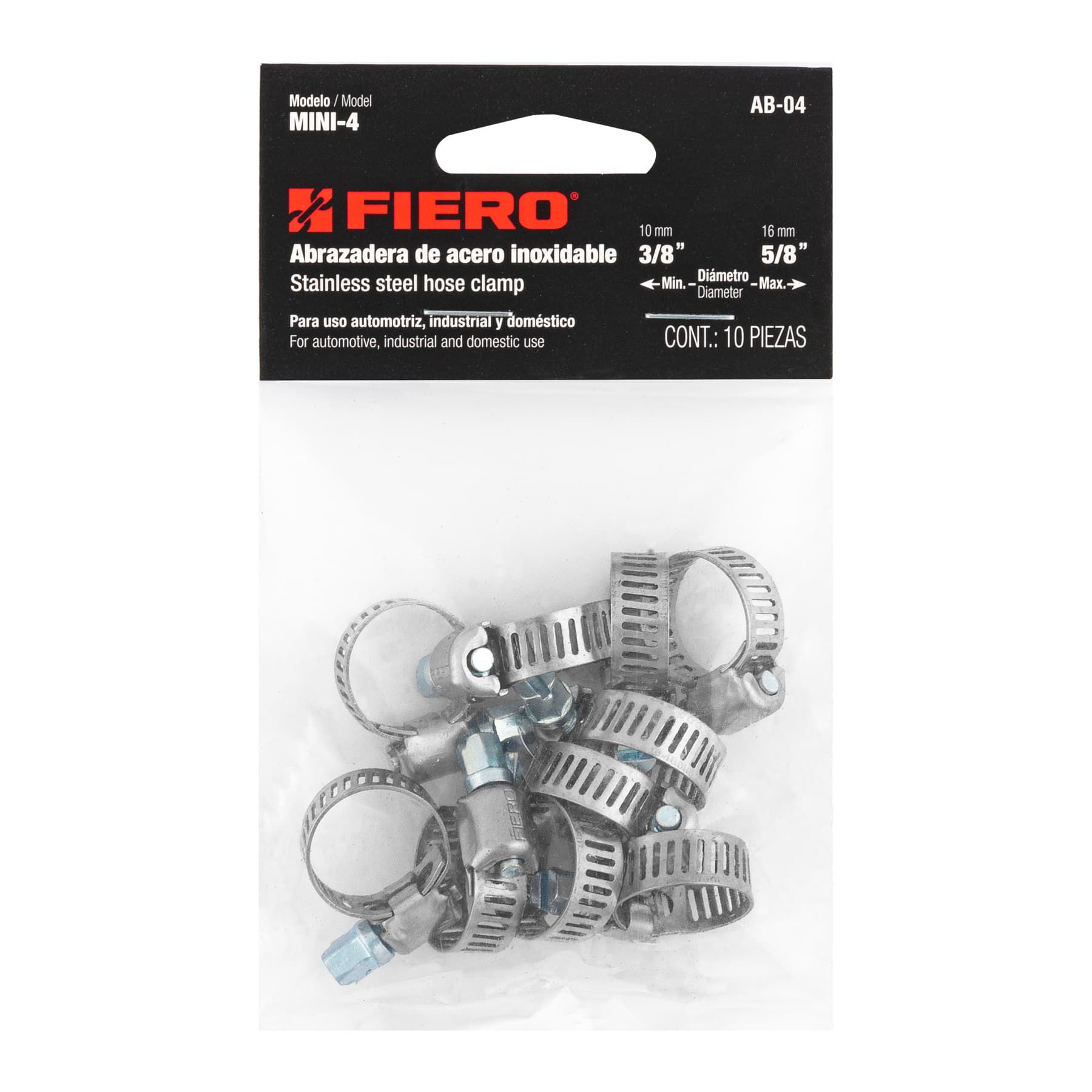 TRUPER GAZA SIN FIN MINI 10 A 16MM 10PZAS #AB-04 / 44230