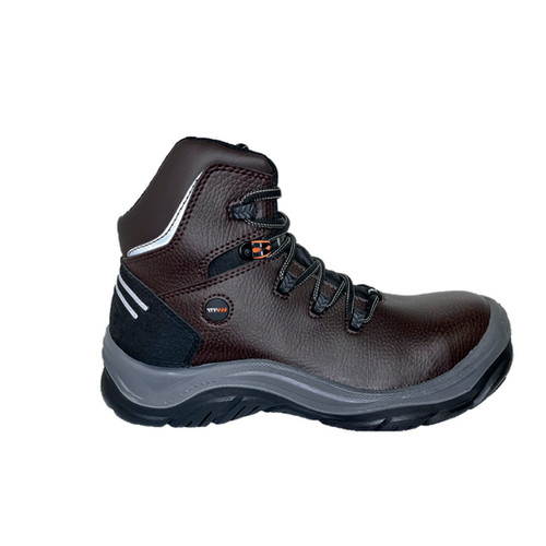 Zapato seguridad ZEUS HANKOOK ANTIPERFORACIÓN negro café gris