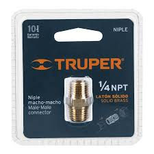 Miniatura: Acople p/compresor 1/4NPT NIPLE Truper