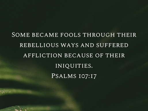 WARNING AGAINST FOOLISHNESS