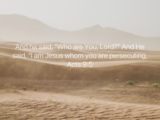 JESUS REACHED OUT TO SAUL