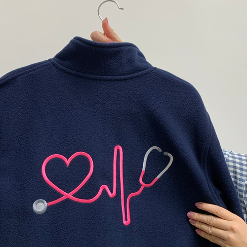 Felpa In Pile Heartbeat Double Medlove