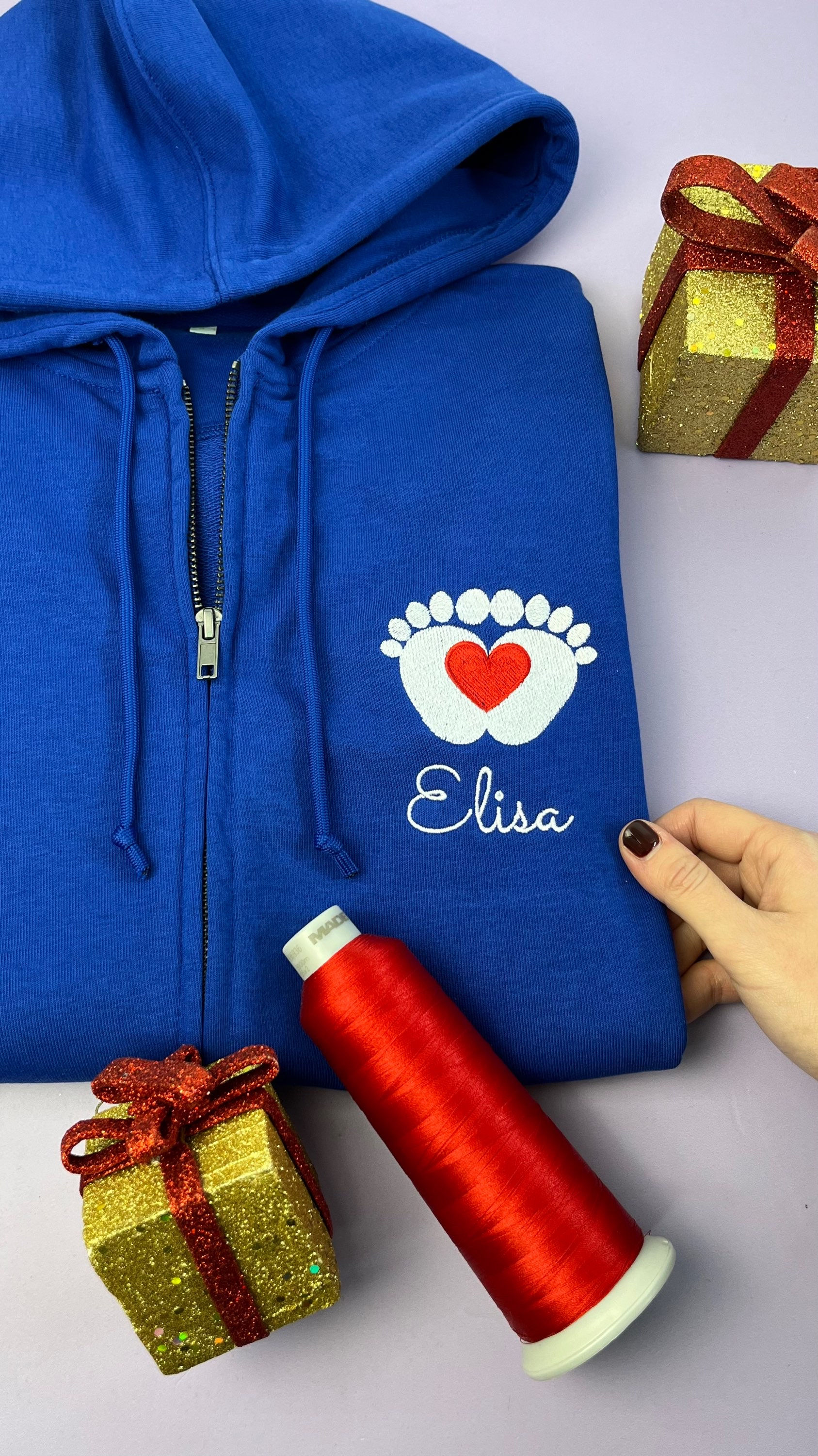 Felpa in cotone biologico - Baby feet