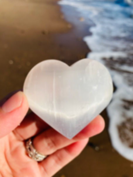 Selenite Sound Heart
